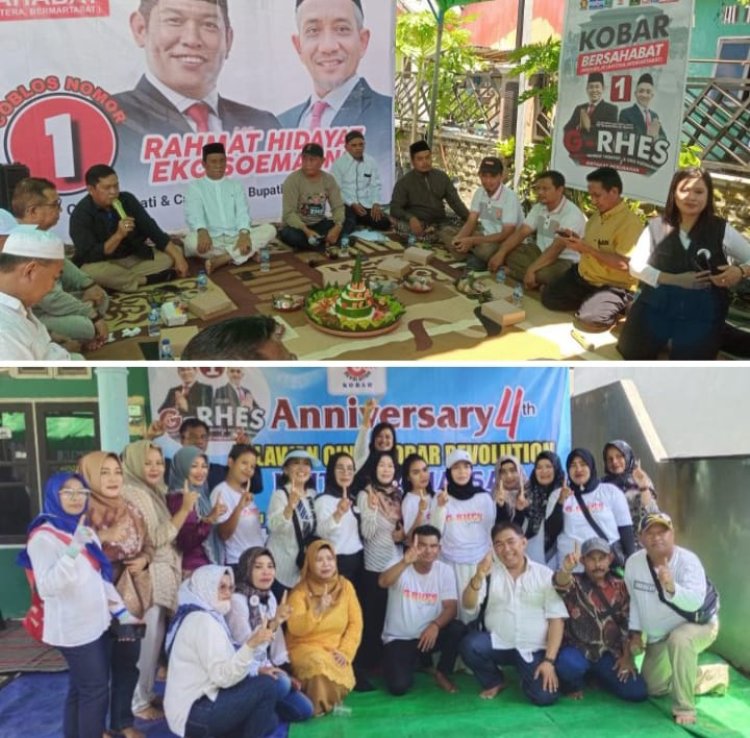 " KHITAN MASSAL DAN SOSIALISASI KAMPANYE RAHMAT HIDAYAT-EKO SOEMARNO DISAMBUT MERIAH : RELAWAN RCKR DAN GRHES SEHATI GELAR ANNIVERSARY KE -4 DI DESA PASIR PANJANG " 