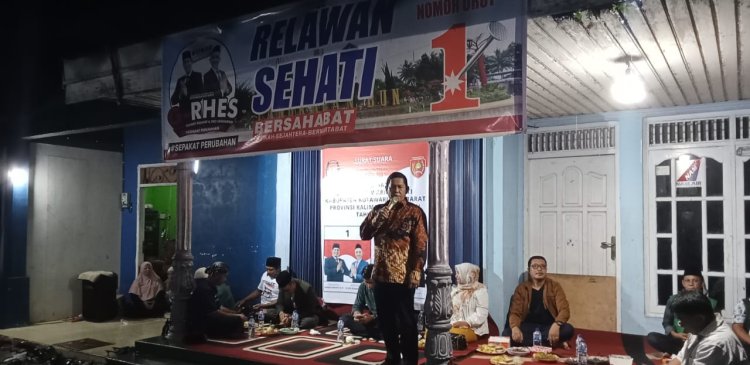 " MESKI DITERPA HUJAN LEBAT WARGA BUMI HARJO BERTEKAD DUKUNG RAHMAT HIDAYAT UNTUK PERUBAHAN MENUJU KOBAR BERSAHABAT " 