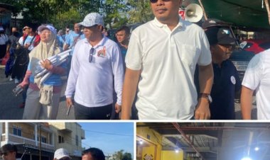 " RAHMAT HIDAYAT BLUSUKAN DI PASAR INDRA SARI : KAMPANYE SIMPATIK PENUH HARAPAN UNTUK WUJUDKAN PERUBAHAN KOTAWARINGIN BARAT " 