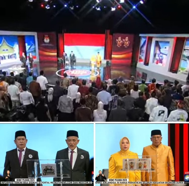 " DEBAT PERDANA PILKADA KOBAR 2024: RAHMAT-EKO DAN NURHIDAYAH-SUYANTO SALING ADU STRATEGI DAN PROGRAM UNGGULAN UNTUK MASA DEPAN KOTAWARINGIN BARAT " 