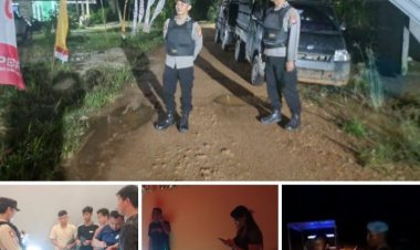 " PATROLI RUTIN DAN KRYD POLSEK PANGKALAN BANTENG : LANGKAH TEGAS BERSIHKAN WILAYAH DARI KRIMINALITAS DAN ANCAMAN KAMTIBMAS " 