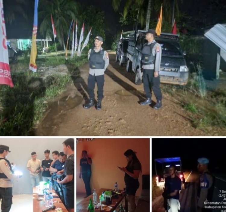 " PATROLI RUTIN DAN KRYD POLSEK PANGKALAN BANTENG : LANGKAH TEGAS BERSIHKAN WILAYAH DARI KRIMINALITAS DAN ANCAMAN KAMTIBMAS " 