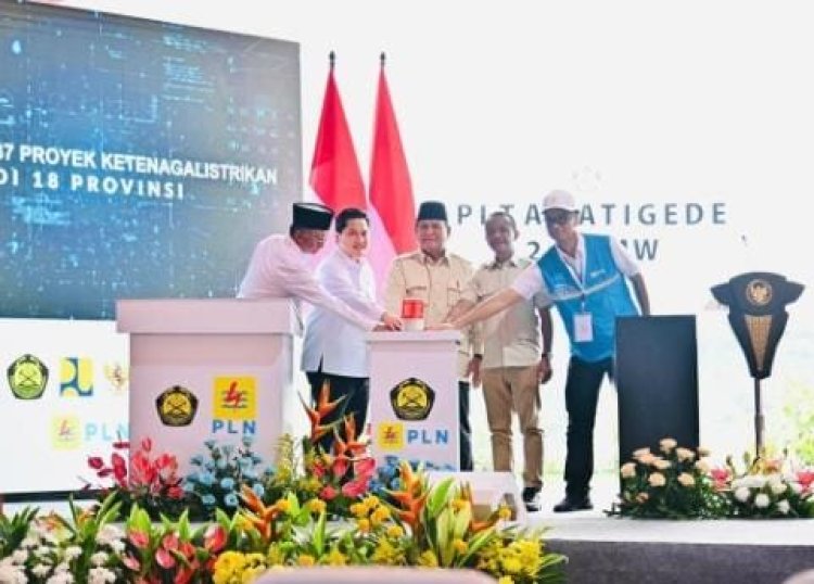 " REVOLUSI ENERGI NASIONAL : PRESIDEN PRABOWO RESMIKAN PROYEK STRATEGIS KETENAGALISTRIKAN TERBESAR DI DUNIA " 