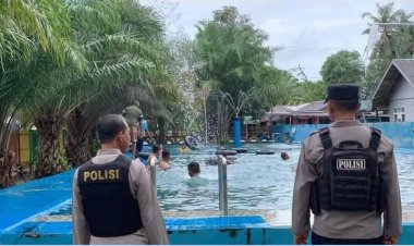 " CIPTAKAN LIBUR LEBARAN AMAN DAN NYAMAN, POLRES KOBAR GENCARKAN PATROLI DI TEMPAT WISATA " 