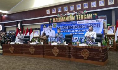 " BUPATI KOBAR HJ. NURHIDAYAH TEGASKAN KOMITMEN SINERGI PUSAT DAN DAERAH DI MUSRENBANG RKPD KALTENG 2026: DUKUNG PENUH VISI INDONESIA EMAS 2045 " 
