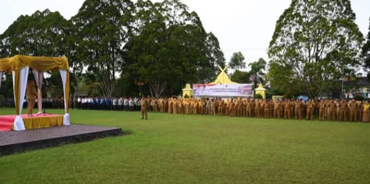 " SINERGI TANGGUH TIGA PILAR BANGSA DIKOBAR: APEL GABUNGAN PANCARKAN SEMANGAT BARU PASCA LEBARAN " 