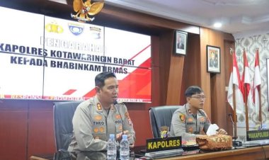" KAPOLRES KOBAR BANGKITKAN SEMANGAT BHABINKAMTIBMAS : JADI GARDA TERDEPAN KETAHANAN PANGAN DAN STABILITAS SOSIAL " 