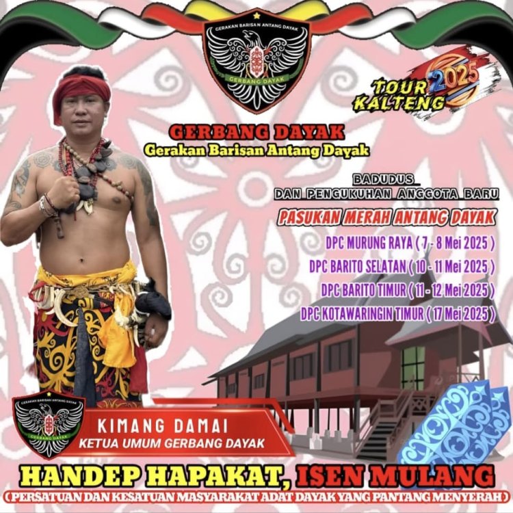 " KIMANG DAMAI PIMPIN TOUR KALTENG 2025, DPC GERBANG DAYAK KOBAR NYATAKAN SIAP SAMBUT KETUM DALAM SEMANGAT HANDEP HAPAKAT DAN ISEN MULANG " 