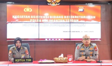 " BANGUN PROFESIONALISME DARI NASKAH : POLRES KOBAR MANTAPKAN TERTIB ADMINISTRASI BERSAMA TIM ASISTENSI SETUM POLDA KALTENG "